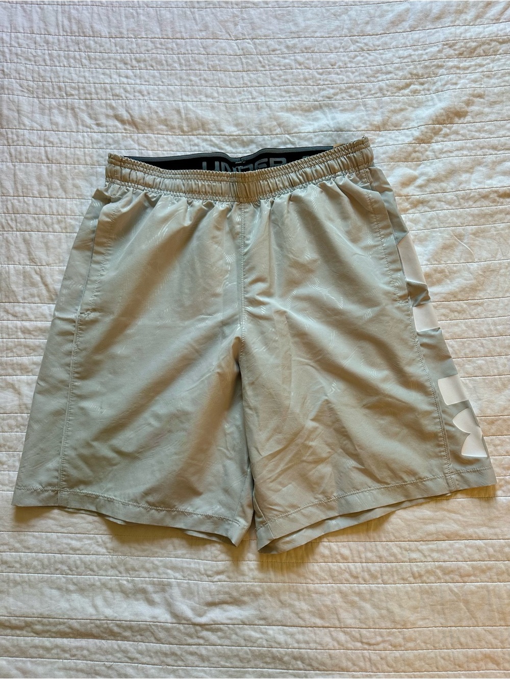 Under Armour Light Gray Athletic Shorts